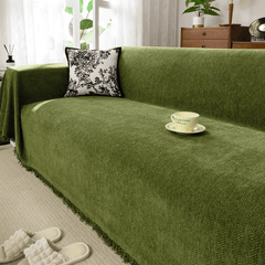 Elegance Chenille Sofa Cover :EM-SC-13 (Green)