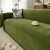 Elegance Chenille Sofa Cover :EM-SC-13 (Green)