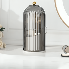 Dustproof Makeup Brush Holder with Visible Compartment