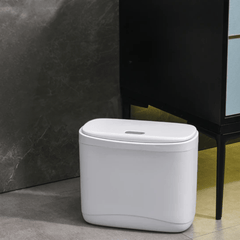 Compact Dual-Purpose Press-Lid Trash Bin(12L)