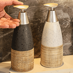 European Style Ceramic Refillable Liquid Dispenser with Elegant Pump(400ml)