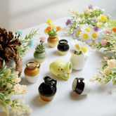 Cute 8 Mini Ceramic Vase Decorative Fridge Magnets