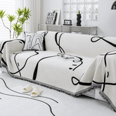 Elegance Chenille Sofa Cover : EM-SC-21 (Black)
