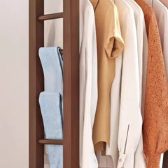Freestanding Coat Rack Stand with Bottom Storage Shelf