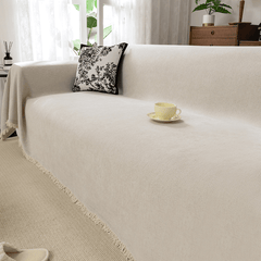 Elegance Chenille Sofa Cover : EM-SC-13 (White)