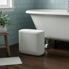 Compact Dual-Purpose Press-Lid Trash Bin(12L)