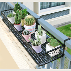 European Style Iron Balcony Hanging Flower Pot Rack