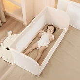 Foldable Portable Baby Bed Fence with Adjustable Height