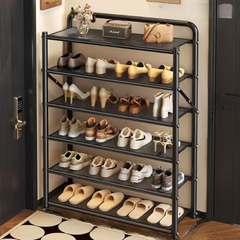 Foldable Multi-Layer Metal Shoe Rack