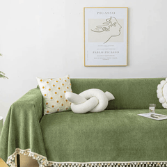 Elegance Chenille Sofa Cover :EM-SC-31 (Green)