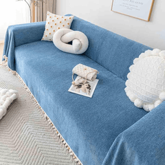 Elegance Chenille Sofa Cover :EM-SC-31 (Blue)