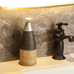 European Style Ceramic Refillable Liquid Dispenser with Elegant Pump(400ml)
