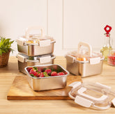 Fresh Lock Flat Bottom Meal Lunch Box