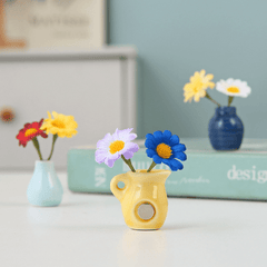 Cute 8 Mini Ceramic Vase Decorative Fridge Magnets