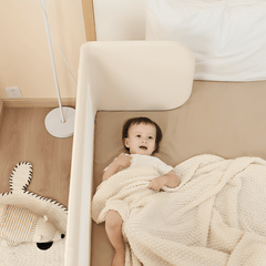 Foldable Portable Baby Bed Fence with Adjustable Height