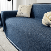 Elegance Chenille Sofa Cover : EM-SC-04 (Dark Blue)