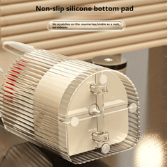 Cosmetic Brush Storage Cylinder with Automatic Lifting Mechanism