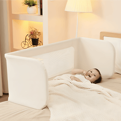 Foldable Portable Baby Bed Fence with Adjustable Height