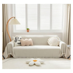 Elegance Chenille Sofa Cover : EM-SC-04 (Beige)