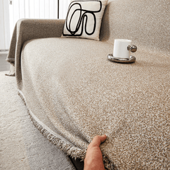Elegance Chenille Sofa Cover : EM-SC-04 (Coffee)