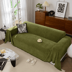 Elegance Chenille Sofa Cover :EM-SC-13 (Green)