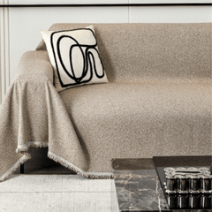 Elegance Chenille Sofa Cover : EM-SC-04 (Coffee)
