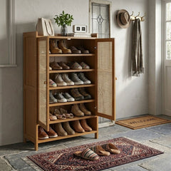 Breathable Multi-Layer Shoe Rack for Entryways