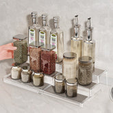 Acrylic Telescopic Expandable Tiered Spice & Display Rack