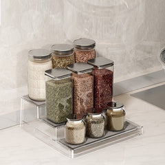 Acrylic Telescopic Expandable Tiered Spice & Display Rack