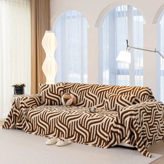 Brown Elegance Chenille Sofa Cover : EM-SC-39