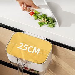 Cabinet Door Hanging Kitchen Waste Bin With Scrapper