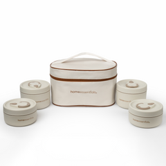 4 Pcs Portable Insulated Lunch Container Set with Bag