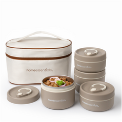 4 Pcs Portable Insulated Lunch Container Set with Bag