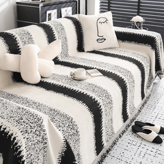Elegance Chenille Sofa Cover :EM-SC-10 (Black)