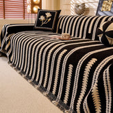 Black Elegance Chenille Sofa Cover : EM-SC-47