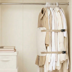 Dustproof Cotton Linen Wardrobe Compression Organizer