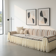 Elegance Chenille Orange Sofa Cover : EM-SC-42