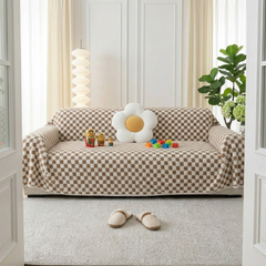 Brown Elegance Cotton Wool Sofa Cover : EM-SC-45
