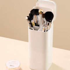 Automatic Lifting Makeup Brush Bucket with Lid