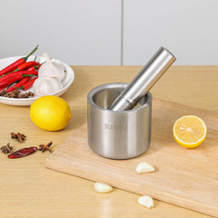 Easy Grind Stainless Steel Mortar