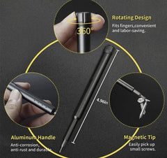 46-in-1 Compact Precision Screwdriver Set with Push Eject