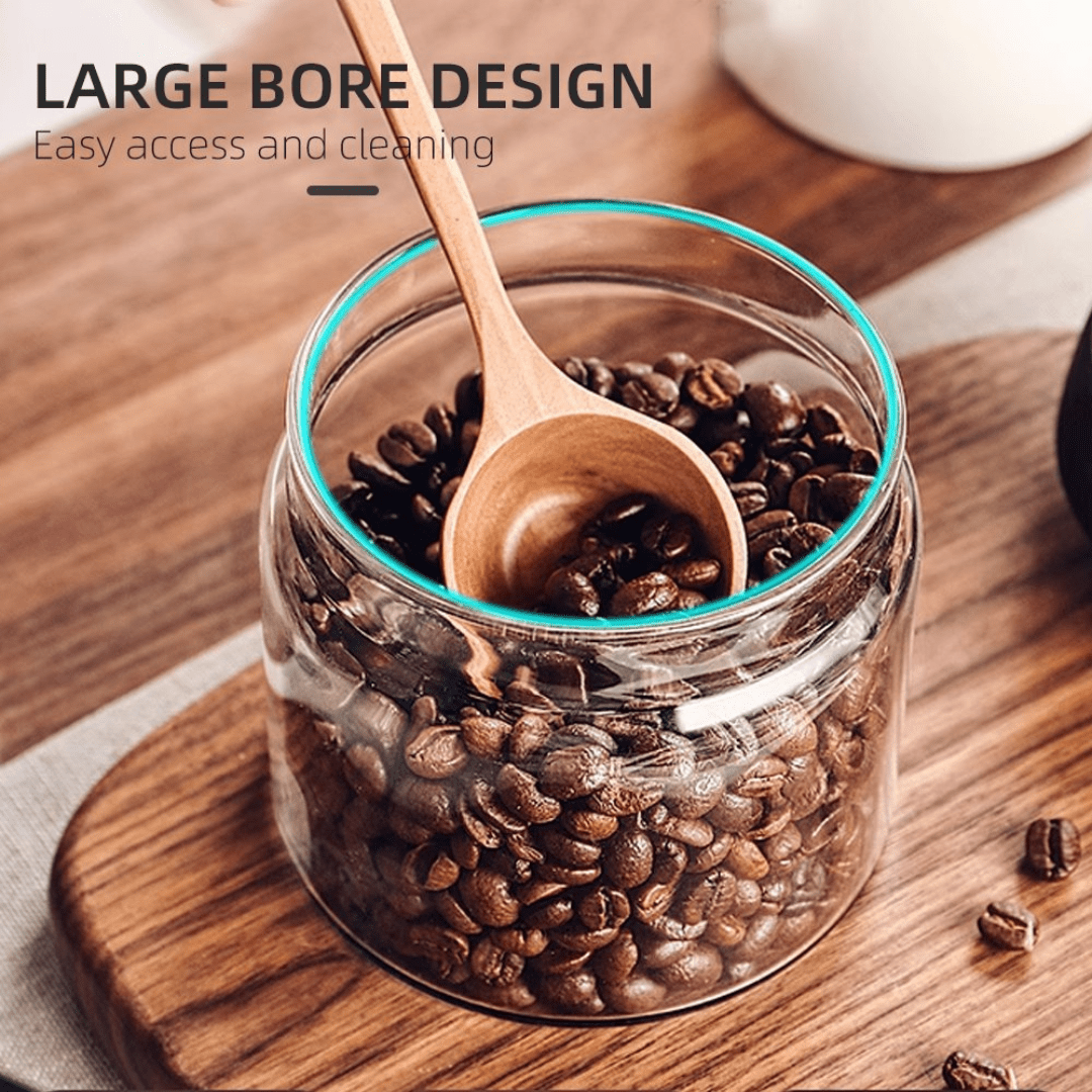Coffee Bean Storage Glass Container