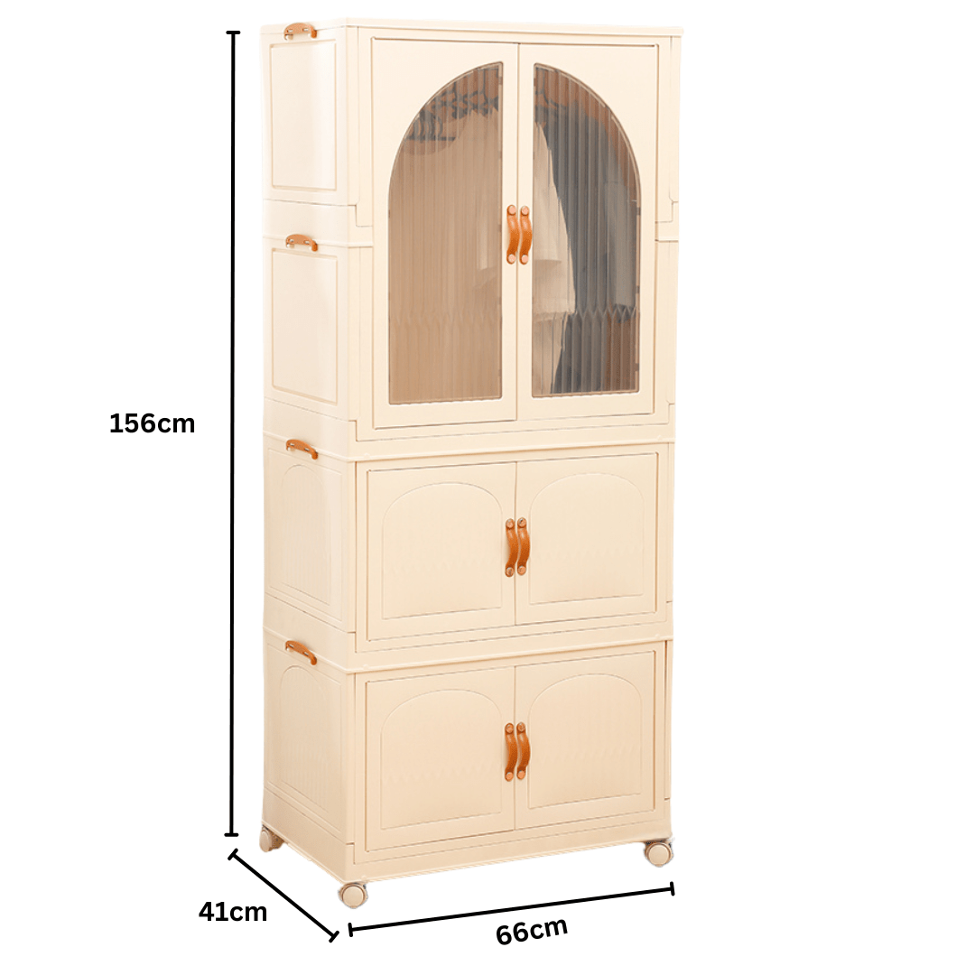 Double Door Portable Storage Wardrobe (Style-2)