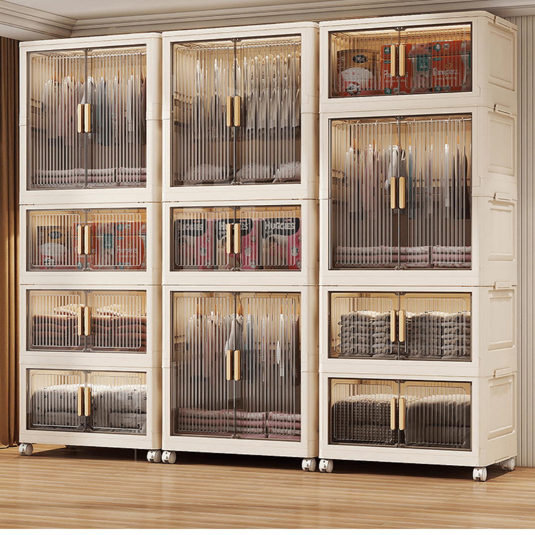 Double-Door Multi-Purpose Foldable Storage Cabinet (70cm)