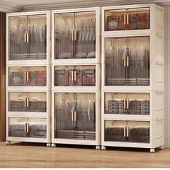 Double-Door Multi-Purpose Foldable Storage Cabinet (70cm)