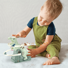 Electric Dinosaur Slide Track Climbing Toy with Music