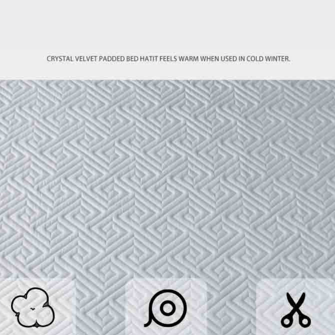 Feather Touch Quilted Bed Sheets With 2-Pillow Covers
