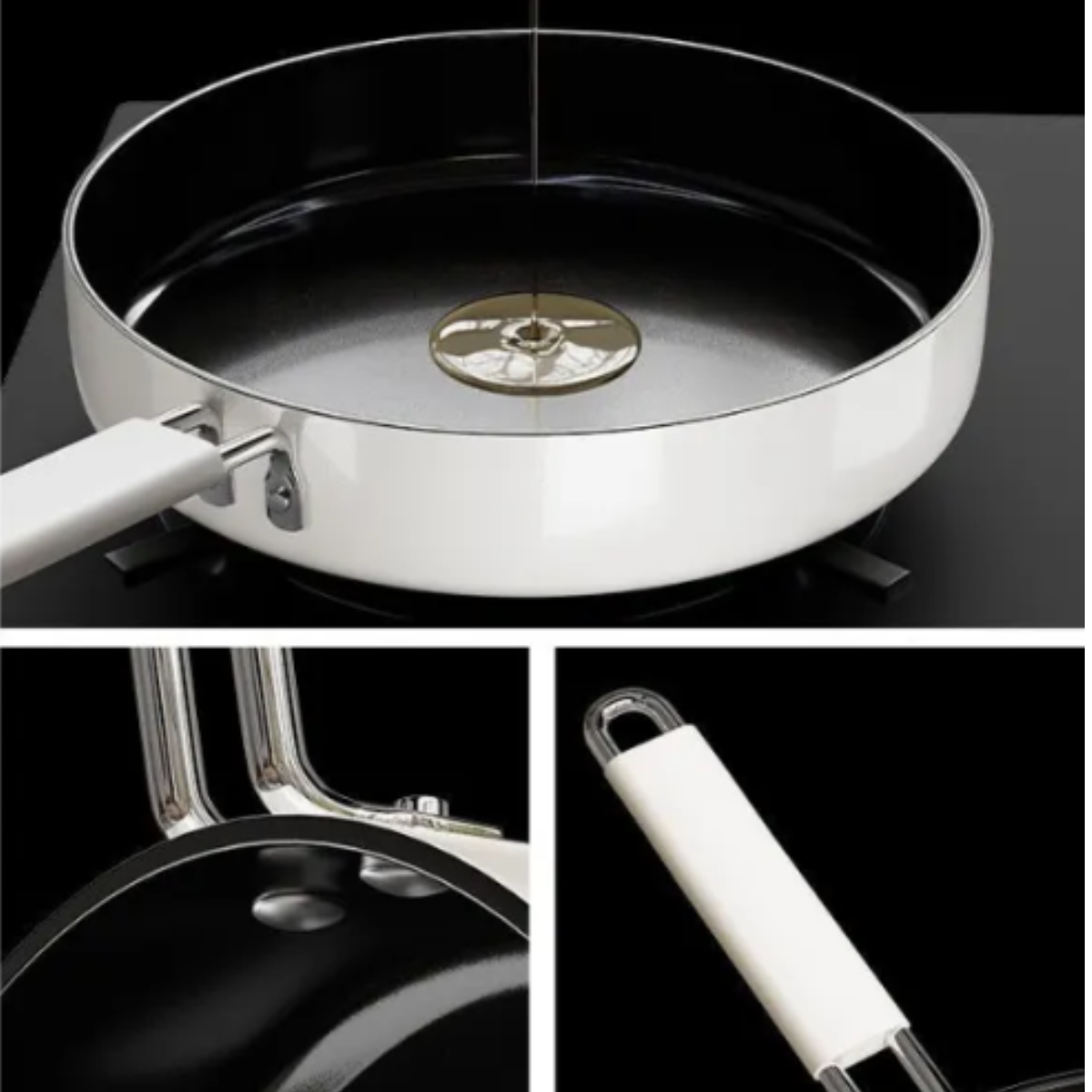 Ceramic Non-Stick Frying Pan with Lid(22 cm)