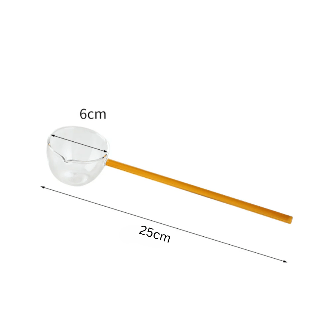 Elegant Glass Stirring Spoon