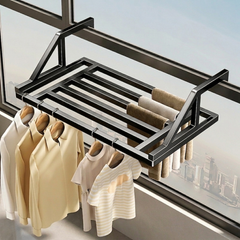 Carbon Steel Balcony Hanging Clothes Drying Rack
